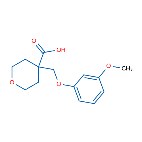 4-((3-Methoxyphenoxy)methyl)tetrahydro-2H-pyran-4-carboxylic acid 1g