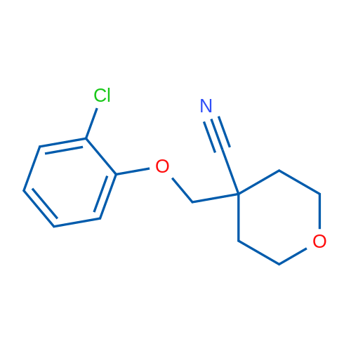 4-((2-Chlorophenoxy)methyl)tetrahydro-2H-pyran-4-carbonitrile 1g