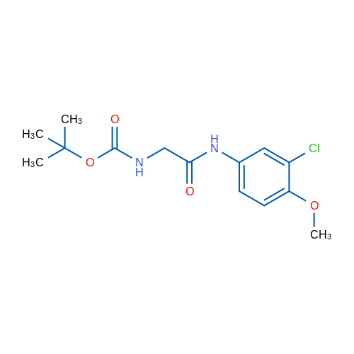 tert-Butyl N-{[(3-chloro-4-methoxyphenyl)carbamoyl]methyl}carbamate 1g