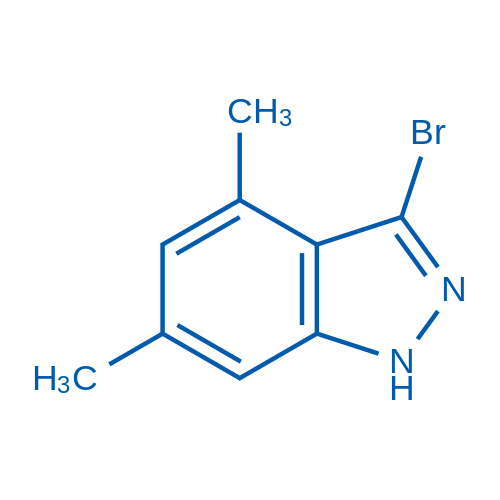 3-bromo-4,6-dimethyl-1H-indazole 250mg