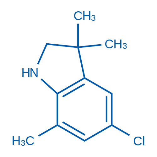 5-Chloro-3,3,7-trimethyl-2,3-dihydro-1h-indole 1g
