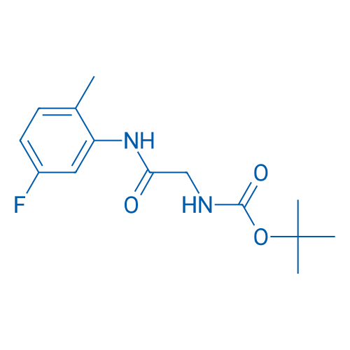 tert-Butyl N-{[(5-fluoro-2-methylphenyl)carbamoyl]methyl}carbamate 1g