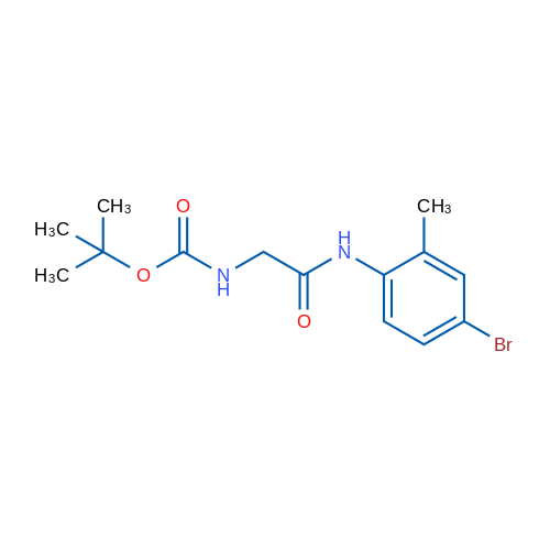 tert-Butyl N-{[(4-bromo-2-methylphenyl)carbamoyl]methyl}carbamate 1g