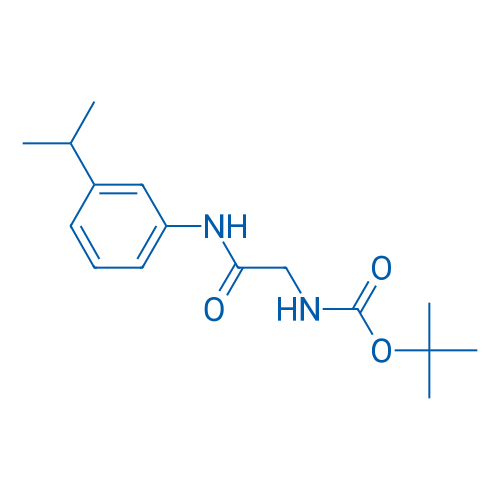 tert-Butyl N-({[3-(propan-2-yl)phenyl]carbamoyl}methyl)carbamate 1g