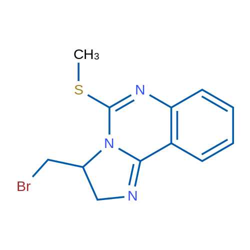 3-(Bromomethyl)-5-(methylsulfanyl)-2H,3H-imidazo[1,2-c]quinazoline 1g