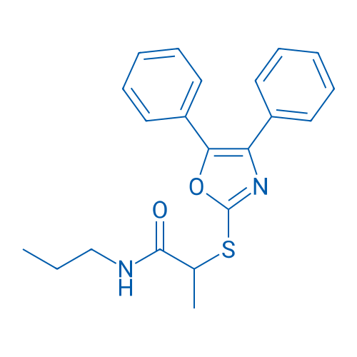 2-((4,5-Diphenyloxazol-2-yl)thio)-N-propylpropanamide 1g