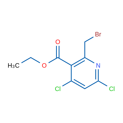 Ethyl 2-(bromomethyl)-4,6-dichloronicotinate 1g