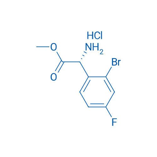 Methyl (R)-2-amino-2-(2-bromo-4-fluorophenyl)acetate hydrochloride 250mg