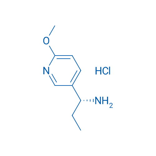 (R)-1-(6-Methoxypyridin-3-yl)propan-1-amine hydrochloride 250mg