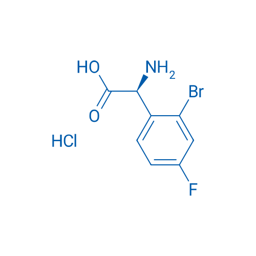 (S)-2-amino-2-(2-bromo-4-fluorophenyl)acetic acid hcl 1g