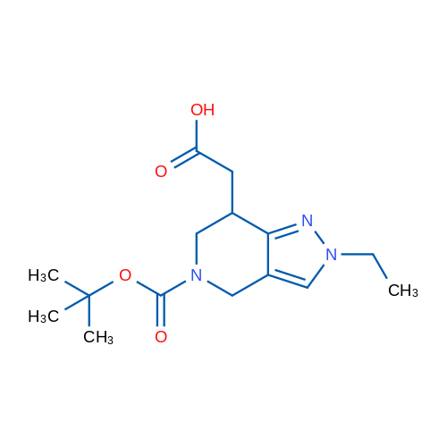 2-(5-(tert-Butoxycarbonyl)-2-ethyl-4,5,6,7-tetrahydro-2H-pyrazolo[4,3-c]pyridin-7-yl)acetic acid 1g