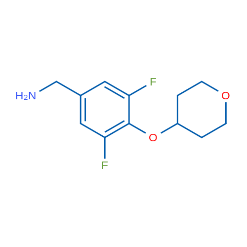 (3,5-Difluoro-4-((tetrahydro-2H-pyran-4-yl)oxy)phenyl)methanamine 1g