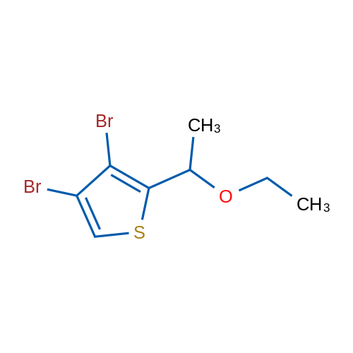 3,4-Dibromo-2-(1-ethoxyethyl)thiophene 1g