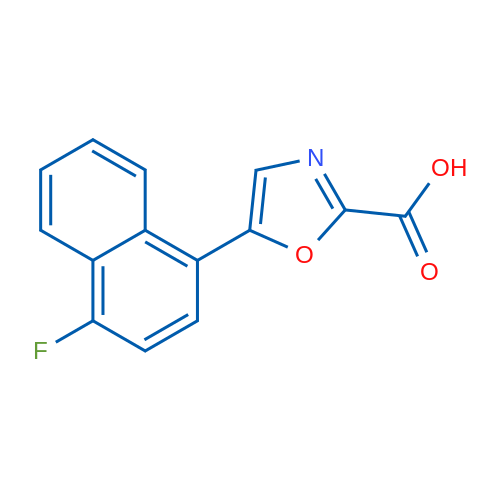 5-(4-Fluoronaphthalen-1-yl)oxazole-2-carboxylic acid 1g