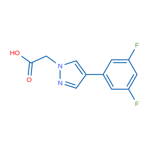 2-(4-(3,5-Difluorophenyl)-1H-pyrazol-1-yl)acetic acid 1g