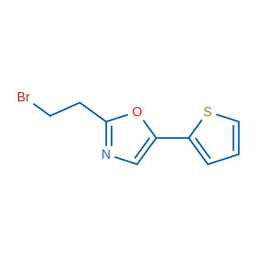 2-(2-Bromoethyl)-5-(thiophen-2-yl)oxazole 1g