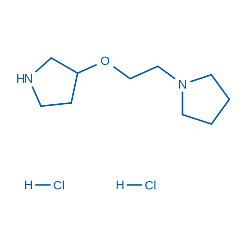 1-[2-(Pyrrolidin-3-yloxy)ethyl]pyrrolidine dihydrochloride 50mg
