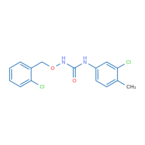 1-(3-Chloro-4-methylphenyl)-3-((2-chlorobenzyl)oxy)urea 1g