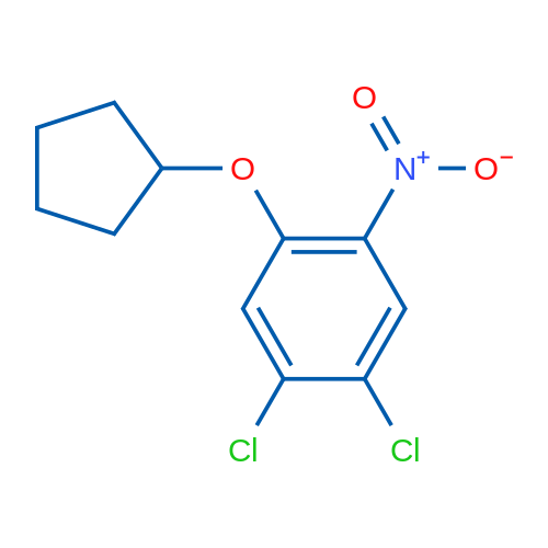 1,2-Dichloro-4-(cyclopentyloxy)-5-nitrobenzene 1g