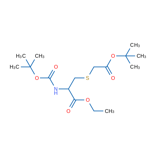 Ethyl 3-{[2-(tert-butoxy)-2-oxoethyl]sulfanyl}-2-{[(tert-butoxy)carbonyl]amino}propanoate 1g