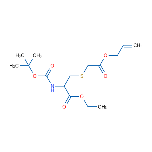 Ethyl 2-{[(tert-butoxy)carbonyl]amino}-3-{[2-oxo-2-(prop-2-en-1-yloxy)ethyl]sulfanyl}propanoate 1g