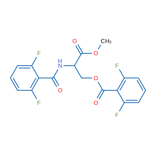 Methyl 3-(2,6-difluorobenzoyloxy)-2-[(2,6-difluorophenyl)formamido]propanoate 1g