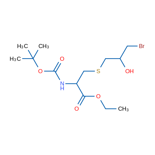 Ethyl 3-[(3-bromo-2-hydroxypropyl)sulfanyl]-2-{[(tert-butoxy)carbonyl]amino}propanoate 1g