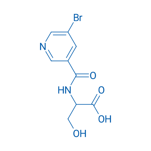 2-(5-Bromonicotinamido)-3-hydroxypropanoic acid 1g
