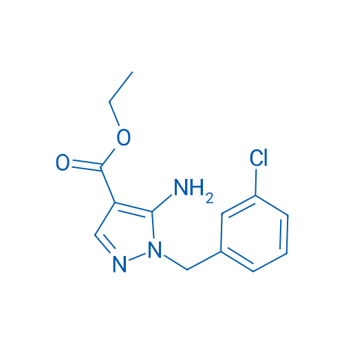 1H-Pyrazole-4-carboxylic acid, 5-amino-1-[(3-chlorophenyl)methyl]-, ethyl ester 1g