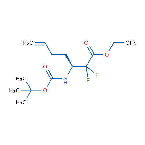 (S)-Ethyl 3-((tert-butoxycarbonyl)amino)-2,2-difluorohept-6-enoate 1g