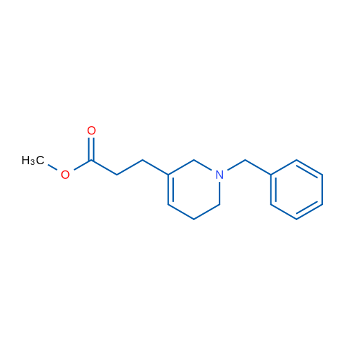 Methyl 3-(1-Benzyl-1,2,5,6-tetrahydro-3-pyridyl)propanoate 250mg
