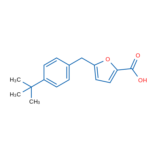 5-(4-(tert-Butyl)benzyl)furan-2-carboxylic acid 1g