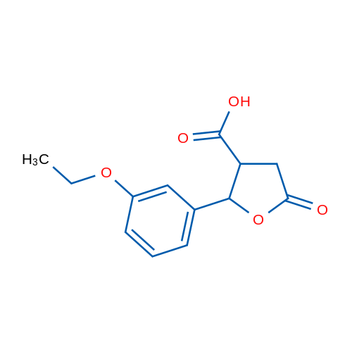 2-(3-Ethoxyphenyl)-5-oxotetrahydrofuran-3-carboxylic acid 1g