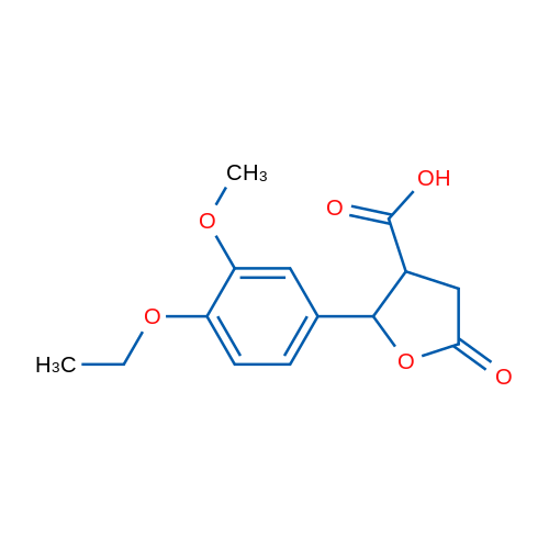 2-(4-Ethoxy-3-methoxyphenyl)-5-oxotetrahydrofuran-3-carboxylic acid 1g