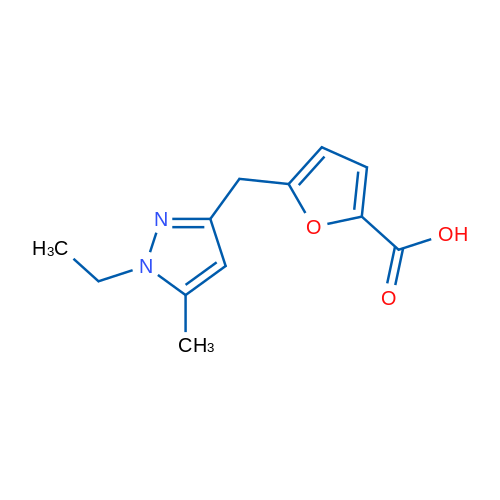 5-((1-Ethyl-5-methyl-1H-pyrazol-3-yl)methyl)furan-2-carboxylic acid 1g