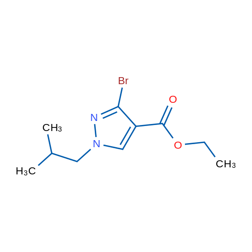 Ethyl 3-bromo-1-isobutyl-1H-pyrazole-4-carboxylate 1g