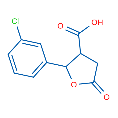 2-(3-Chlorophenyl)-5-oxotetrahydrofuran-3-carboxylic acid 1g