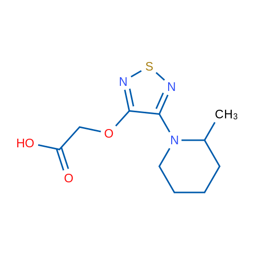 2-((4-(2-Methylpiperidin-1-yl)-1,2,5-thiadiazol-3-yl)oxy)acetic acid 1g