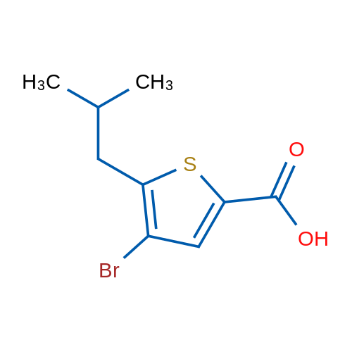 4-Bromo-5-isobutylthiophene-2-carboxylic acid 1g