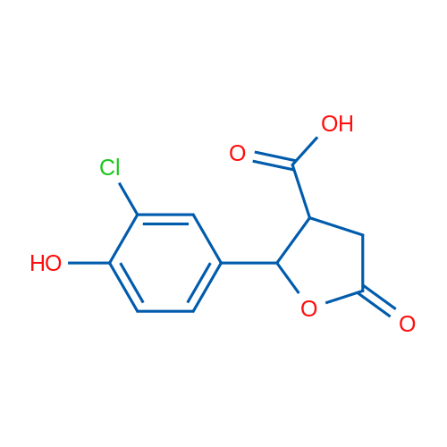 2-(3-Chloro-4-hydroxyphenyl)-5-oxotetrahydrofuran-3-carboxylic acid 1g