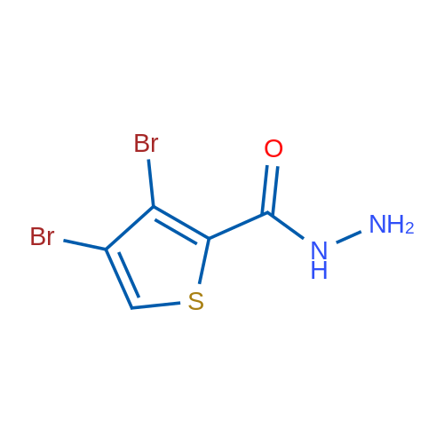 3,4-Dibromothiophene-2-carbohydrazide 1g
