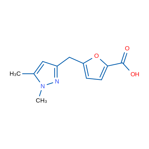 5-((1,5-Dimethyl-1H-pyrazol-3-yl)methyl)furan-2-carboxylic acid 1g