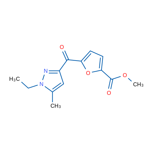 Methyl 5-(1-ethyl-5-methyl-1H-pyrazole-3-carbonyl)furan-2-carboxylate 1g