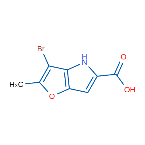 3-Bromo-2-methyl-4H-furo[3,2-b]pyrrole-5-carboxylic acid 1g