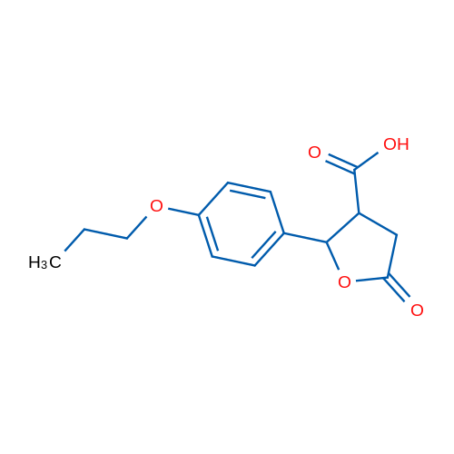 5-Oxo-2-(4-propoxyphenyl)tetrahydrofuran-3-carboxylic acid 1g