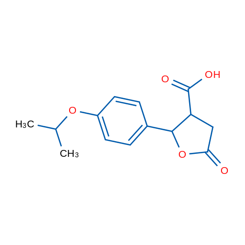 2-(4-Isopropoxyphenyl)-5-oxotetrahydrofuran-3-carboxylic acid 1g