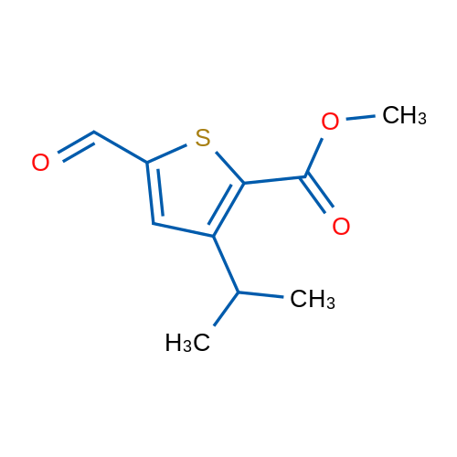 Methyl 5-formyl-3-isopropylthiophene-2-carboxylate 1g