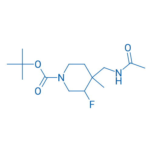 tert-Butyl 4-(acetamidomethyl)-3-fluoro-4-methylpiperidine-1-carboxylate 1g