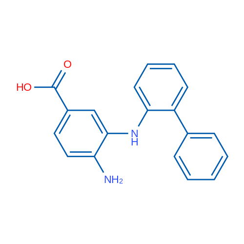 3-([1,1'-Biphenyl]-2-ylamino)-4-aminobenzoic acid 1g