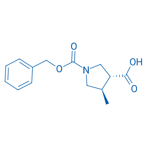 trans-1-[(Benzyloxy)carbonyl]-4-methylpyrrolidine-3-carboxylic acid 100mg